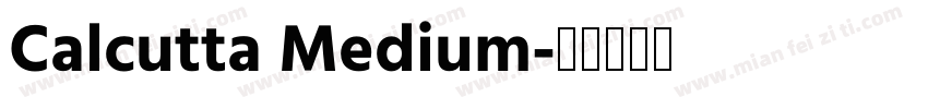 Calcutta Medium字体转换